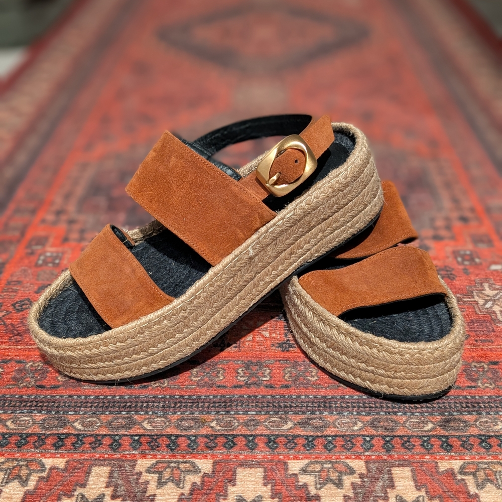 Women's Tan Espadrille Sandals